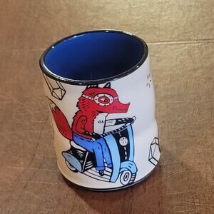 Vintage The Bowl Maker Lucky Fox Cup Mug 3 7/8" tall